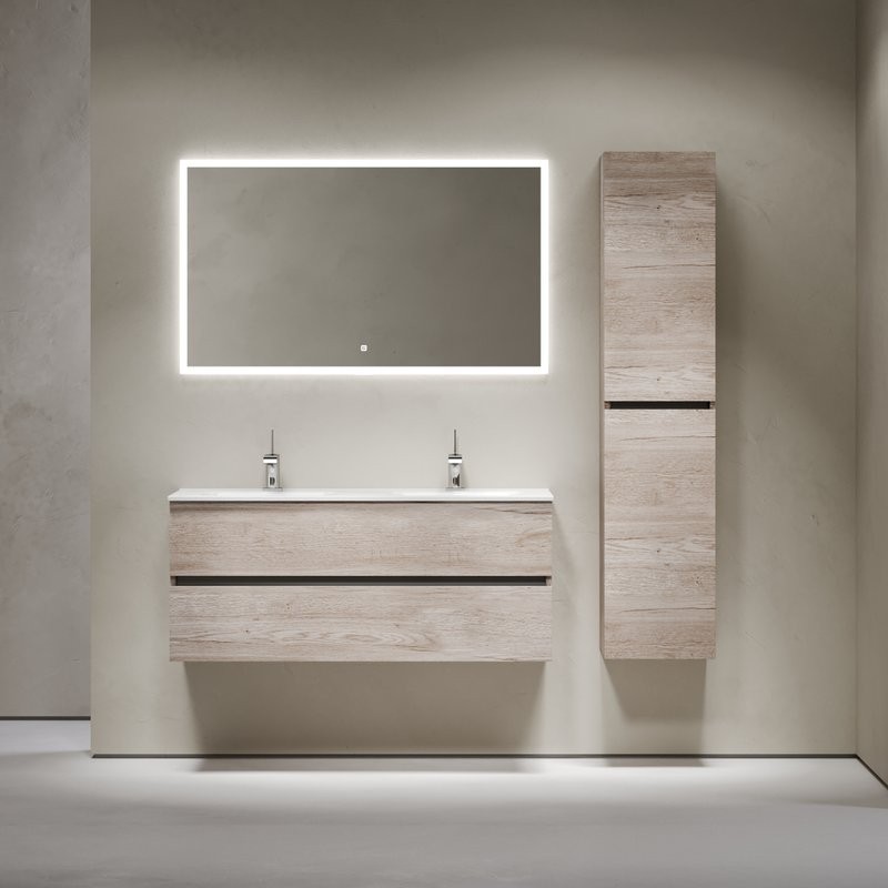 Мебель для ванной комнаты Sancos Urban 120 см двойная, дуб галифакс натуральный