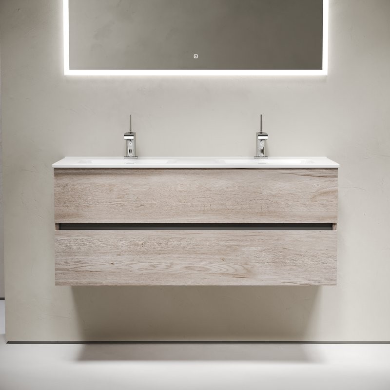 Мебель для ванной комнаты Sancos Urban 120 см двойная, дуб галифакс натуральный