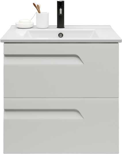 Тумба под раковину Laparet Atlas 60 белая матовая