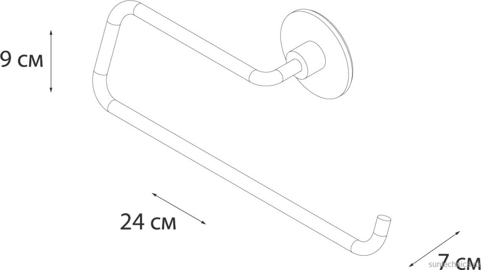 Полотенцедержатель Fixsen Round FX-92110C