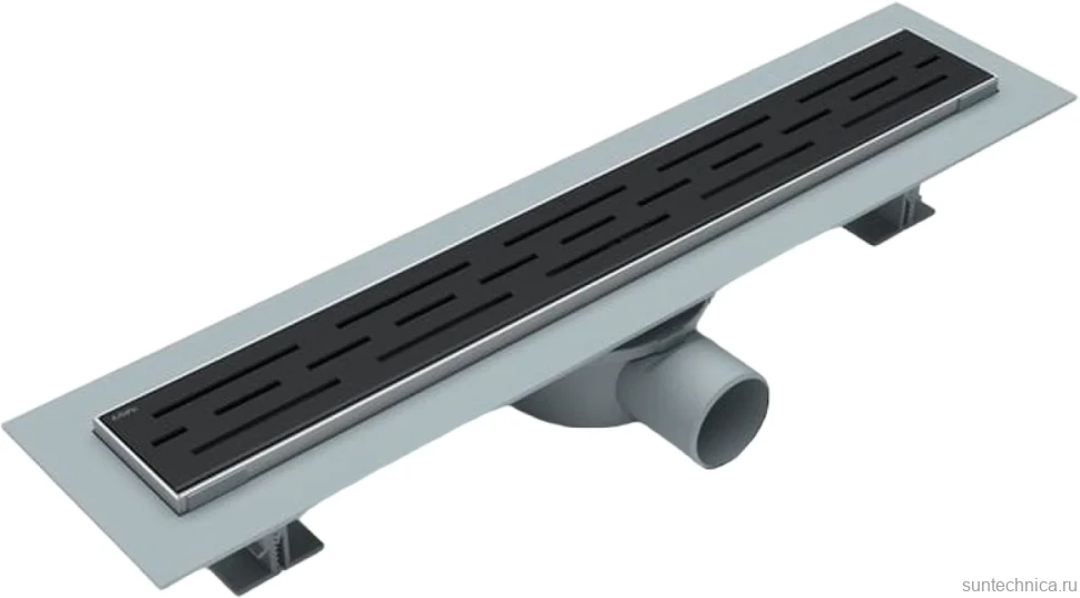 Душевой трап (лоток) Esbano Eco Rain 50 cм, матовый черный