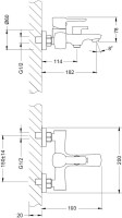 Смеситель для ванны с душем Lemark Evitta LM0514C