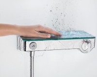 Термостатический смеситель Hansgrohe Ecostat Select 13171000 + Душевой гарнитур Hansgrohe Rainfinity 27671000