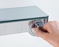 Термостатический смеситель Hansgrohe Ecostat Select 13171000 + Душевой гарнитур Hansgrohe Rainfinity 27671000