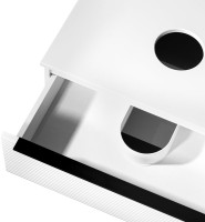 Мебель для ванной комнаты Runo Орлеан 70 белая матовая, белый глянец, раковина Sole 40