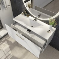 Тумба с раковиной Sanvit Эмми 3Д 120 белая