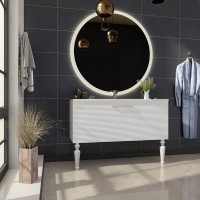 Тумба с раковиной Sanvit Эмми 3Д 120 белая