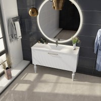 Тумба с раковиной Sanvit Эмми 3Д 120 белая