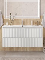 Тумба под раковину без столешницы BelBagno Uno 120 подвесная, 2 ящика, bianco opaco