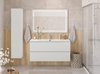 Тумба под раковину без столешницы BelBagno Uno 120 подвесная, 2 ящика, bianco opaco
