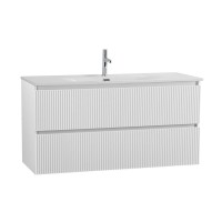 Тумба под раковину без столешницы BelBagno Uno 120 подвесная, 2 ящика, bianco opaco