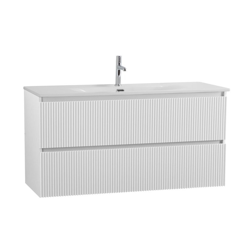 Тумба под раковину без столешницы BelBagno Uno 120 подвесная, 2 ящика, bianco opaco