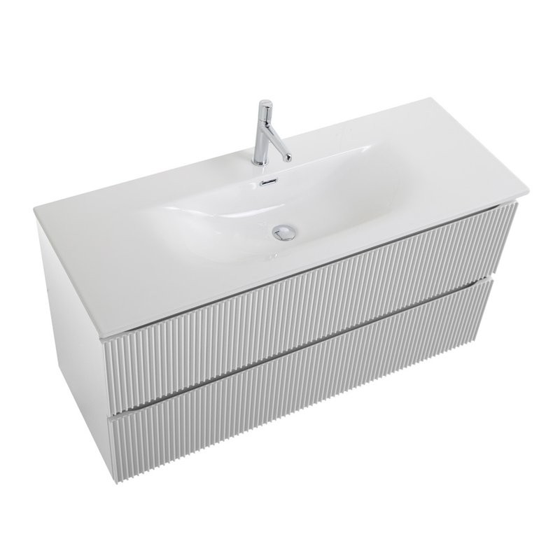 Тумба под раковину без столешницы BelBagno Uno 120 подвесная, 2 ящика, bianco opaco