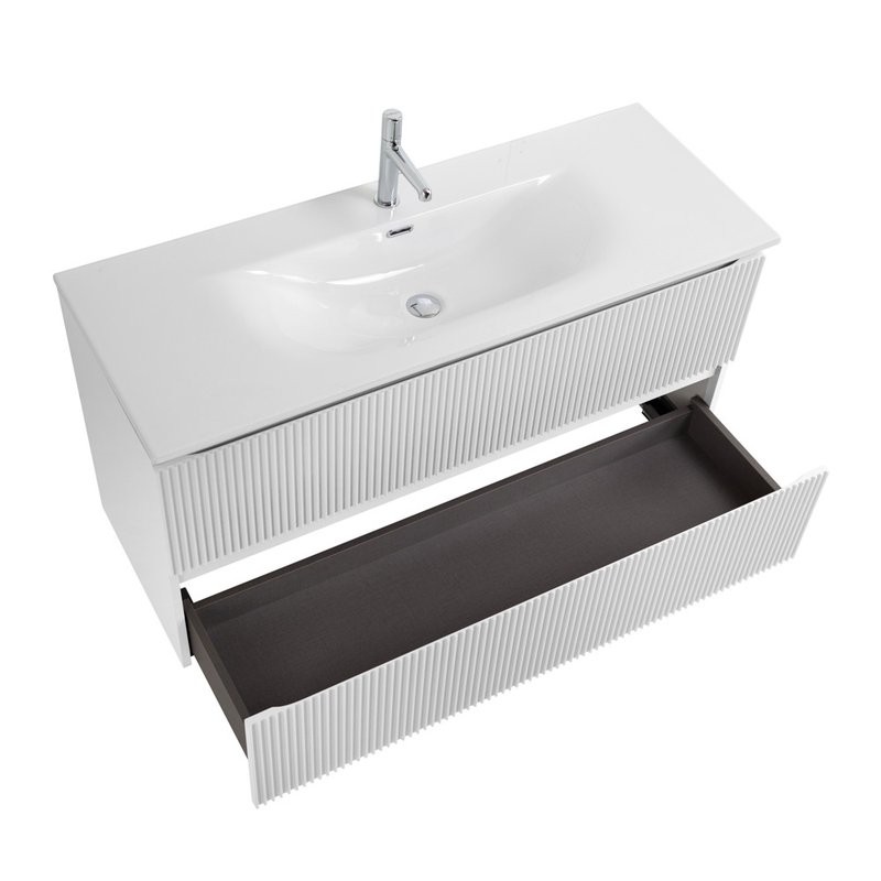 Тумба под раковину без столешницы BelBagno Uno 120 подвесная, 2 ящика, bianco opaco