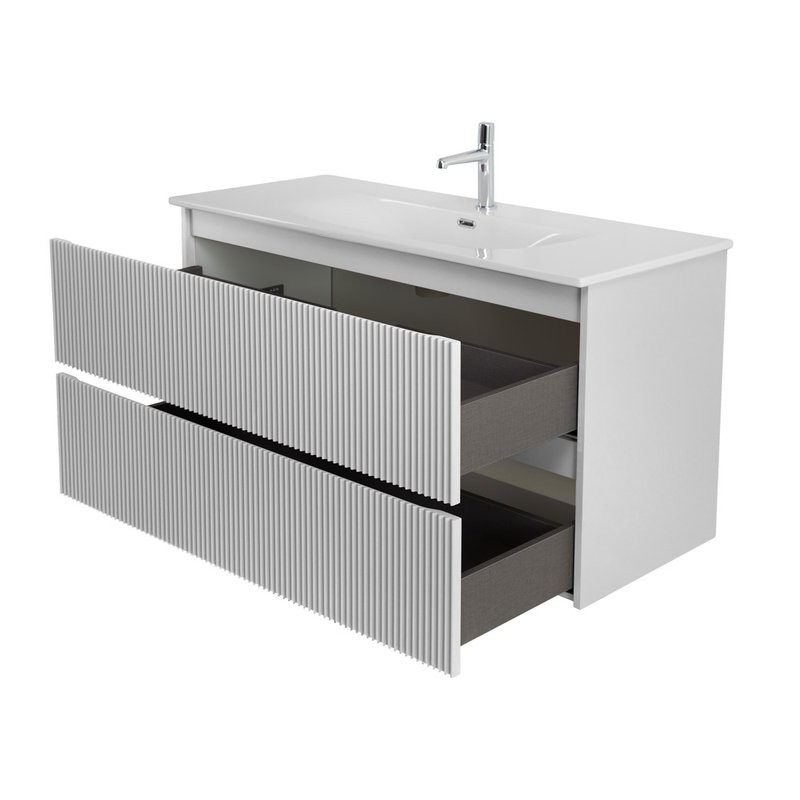 Тумба под раковину без столешницы BelBagno Uno 120 подвесная, 2 ящика, bianco opaco