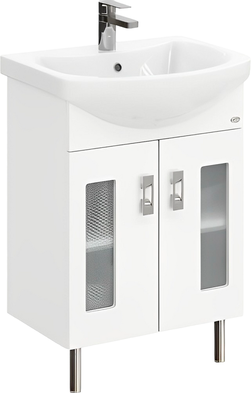 Тумба под раковину Onika Кристалл 55.18 (ver.Балтика) белая