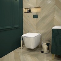 Унитаз подвесной Teymi Helmi Vortex T40303 с микрофлитом, безободковый, белый
