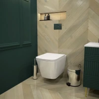 Унитаз подвесной Teymi Helmi Vortex T40303 с микрофлитом, безободковый, белый