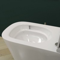 Унитаз подвесной Teymi Helmi Vortex T40303 с микрофлитом, безободковый, белый
