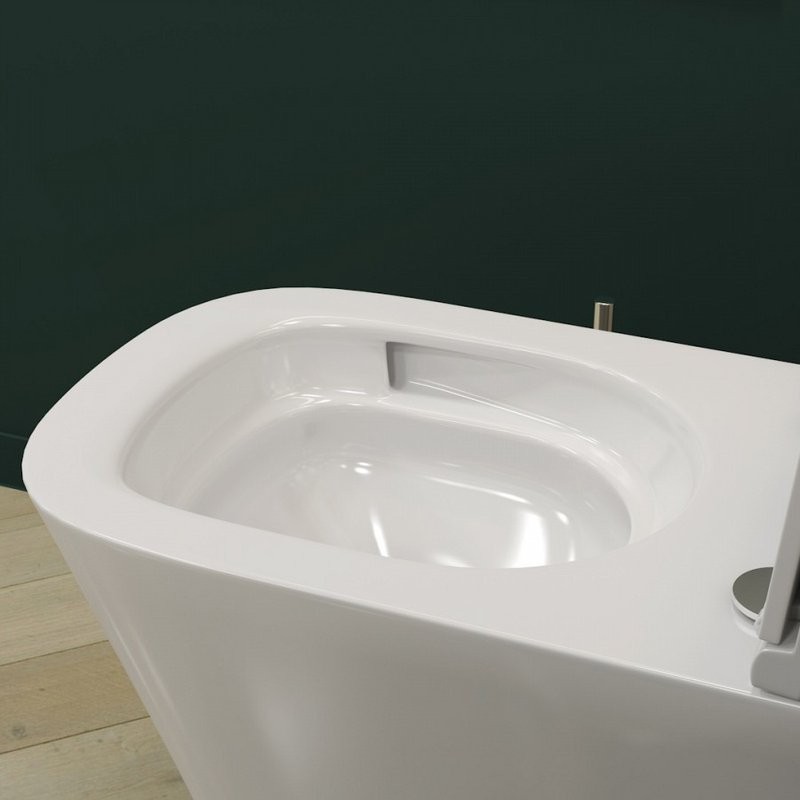 Унитаз подвесной Teymi Helmi Vortex T40303 с микрофлитом, безободковый, белый
