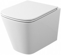 Унитаз подвесной Teymi Helmi Vortex T40303 с микрофлитом, безободковый, белый