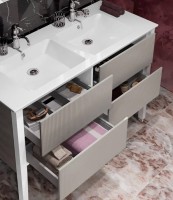 Тумба с раковиной Opadiris Рубинно 120 серая