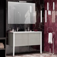Тумба с раковиной Opadiris Рубинно 120 серая