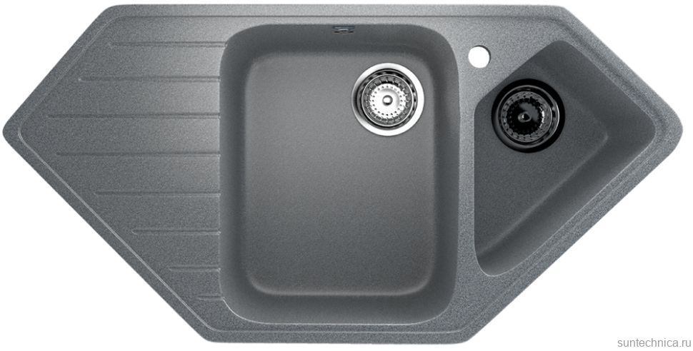 Мойка кухонная Ulgran U-409 -309 темно-серая