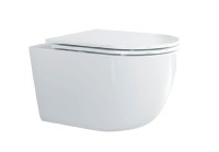 Унитаз подвесной Cezares Relax CZR-3806-53-TH-TOR/SC безободковый, белый