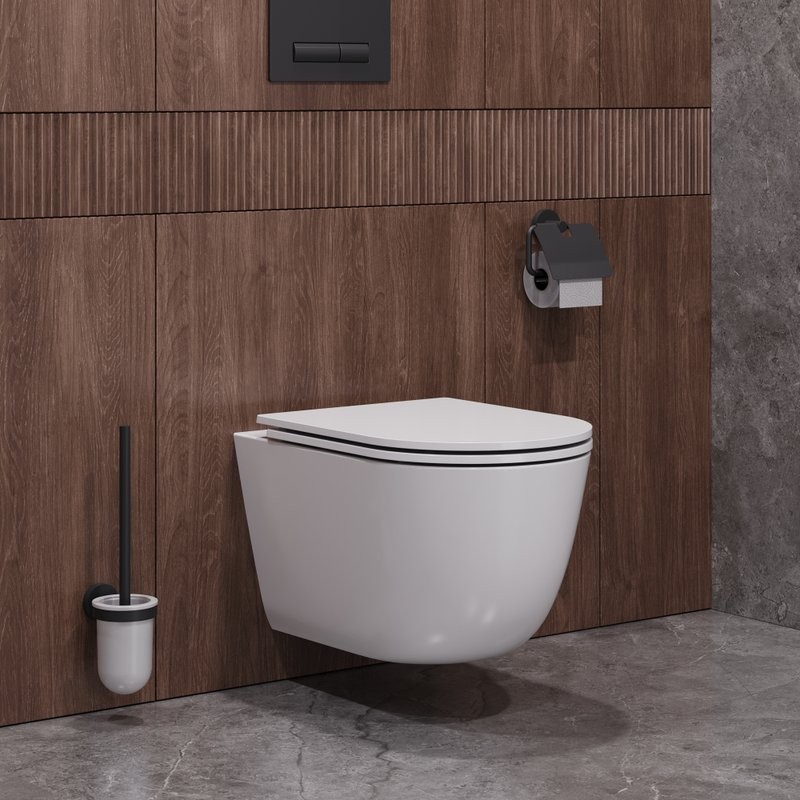 Унитаз подвесной Cezares Relax CZR-3806-53-TH-TOR/SC безободковый, белый