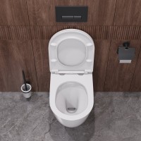 Унитаз подвесной Cezares Relax CZR-3806-53-TH-TOR/SC безободковый, белый