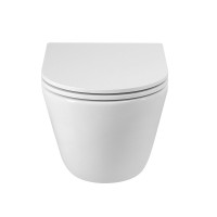 Унитаз подвесной Cezares Relax CZR-3806-53-TH-TOR/SC безободковый, белый