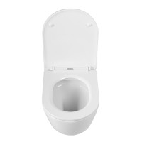 Унитаз подвесной Cezares Relax CZR-3806-53-TH-TOR/SC безободковый, белый