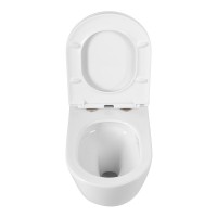 Унитаз подвесной Cezares Relax CZR-3806-53-TH-TOR/SC безободковый, белый