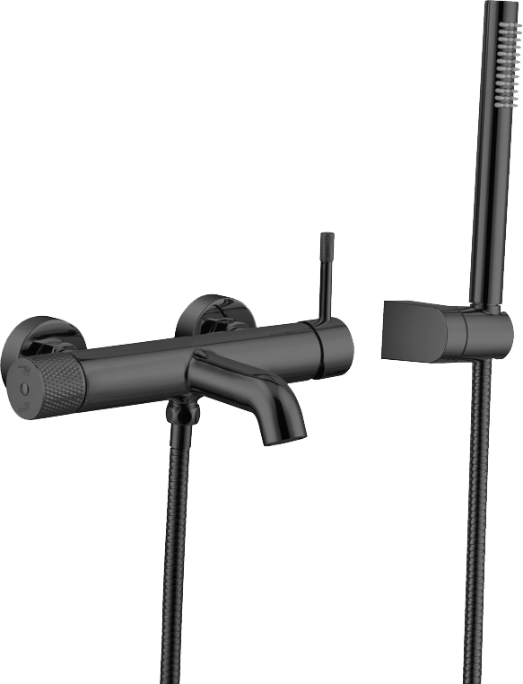 Смеситель для ванны с душем Boheme Uno 463-SGM shine gun metal
