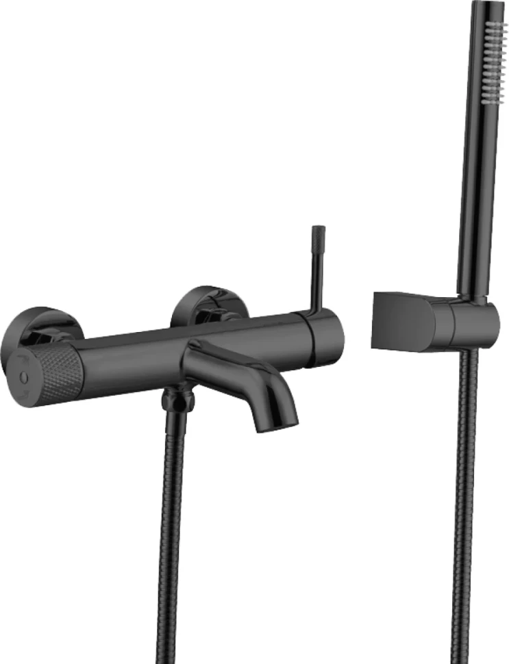 Смеситель для ванны с душем Boheme Uno 463-SGM shine gun metal