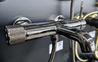 Смеситель для ванны с душем Boheme Uno 463-SGM shine gun metal