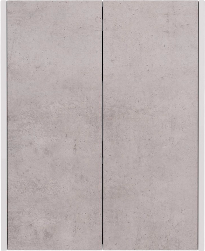 Шкаф Lemark Combi 60 бетон, белый глянцевый