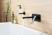 Смеситель для раковины Lemark Bronx LM3726BL С ВНУТРЕННЕЙ ЧАСТЬЮ  черный
