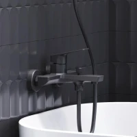 Смеситель для ванны с душем Damixa Merkur 401000300 черный