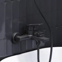 Смеситель для ванны с душем Damixa Merkur 401000300 черный