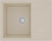 Комплект Мойка Lemark Imandra 640 9910020 бежевая + Смеситель Comfort LM3075B-Beige с гибким изливом, бронза, бежевый