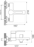 Смеситель для раковины BELZ B10613-7 черный