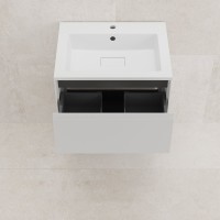 Тумба с раковиной Style Line Лима Plus 60 подвесная, эмаль, белая матовая