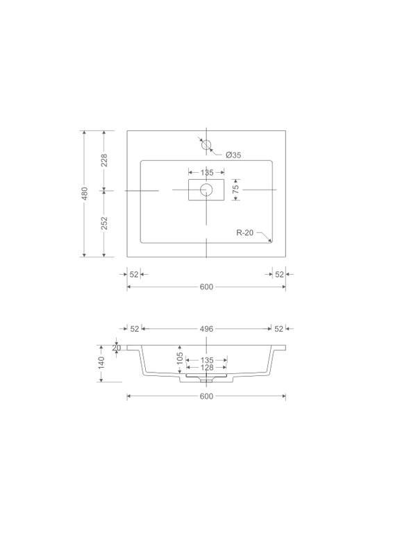 Тумба с раковиной Style Line Лима Plus 60 подвесная, эмаль, белая матовая