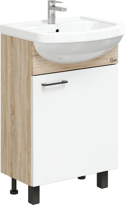 Тумба под раковину Onika Эко 52 Black дуб сонома