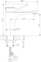 Смеситель для раковины Orange Organic M27-021cr хром