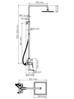 Душевая стойка Wasserkraft Glan A16701 Душевая стойка Wasserkraft Glan A16701