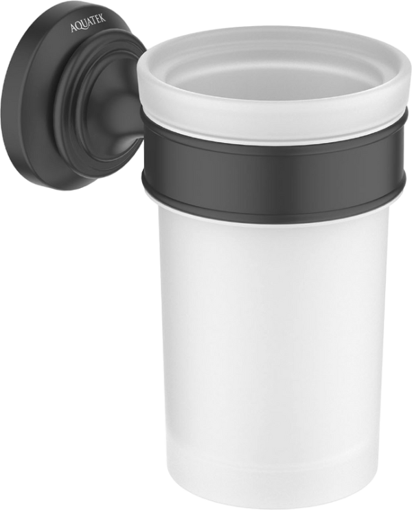 Стакан AQUATEK Классик AQ4527MB матовый черный