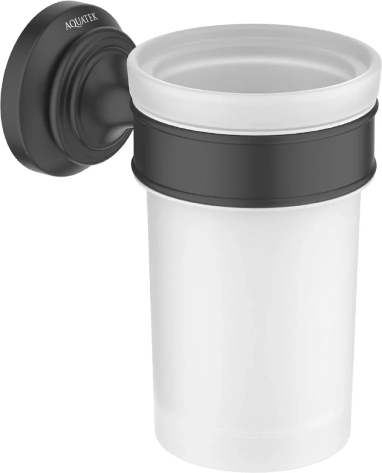 Стакан AQUATEK Классик AQ4527MB матовый черный